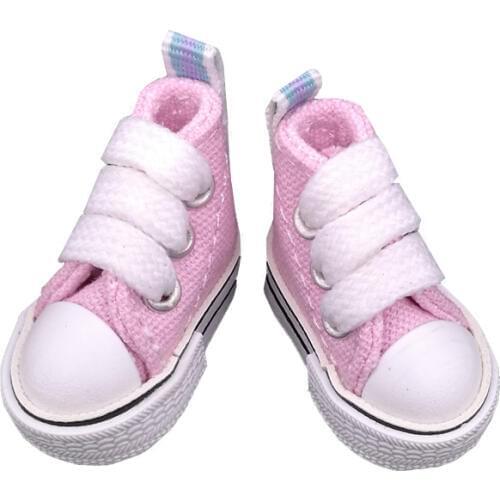 3.5cm Mini Tilda Shoes For Blythe BJD Doll,Assorted ColorsCanvas Toy Shoes 1/6,Sneakers for KPOP EXO dolls accessories 50 pairs
