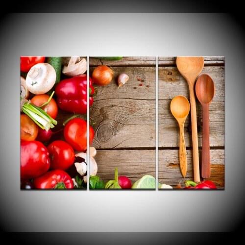 3 panel Colorful Various Vegetables Wall Art Painting Pictures Print On Canvas Food The Picture For Home Modern Decor Artwork