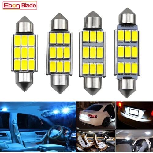 2 x CANBUS Error Free Led 41mm 42mm 5630 SMD SV8,5 264 Festoon Interior Light Car Led Lamp Dome Bulb Auto Light Ice Blue 8000K