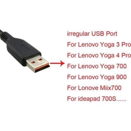 50pcs. IDC USB 6pin AC Power Supply Charging Charger Cord USB Cable for Yoga3 Pro Yoga 3 Pro Yoga4 Pro Yoga 700 900