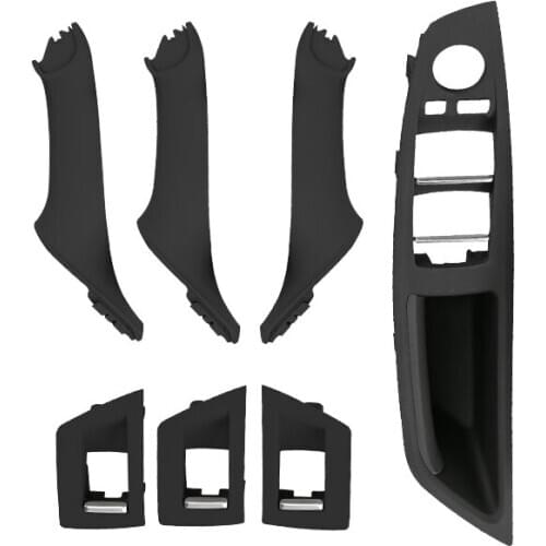 7Pcs Car Inner Door Handle Window Lift Switch Armrest Panel For-BMW 5 Series F10 F11 F18 2010-2017 RHD 51417225875