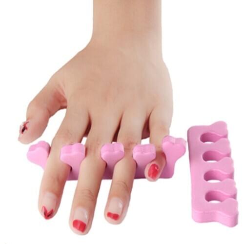 8000pcs/lot Pink Nail Art Toes Separators Fingers Foots Sponge Soft Gel UV Tools Polish Manicure Pedicure F413