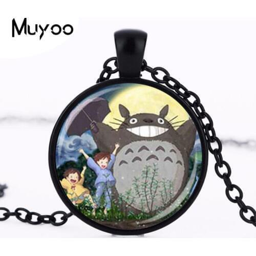 Anime My Neighbor Totoro Necklace pendant Fairytale chain Jewelry women men gift vintage antique charm HZ1
