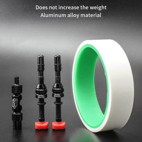 60MM Bicycle Tubeless Presta Valve Rim Tape MTB Bike Tubeless French Valve Bicycle No Tube Tire Tape Pad For Rim Sealing
