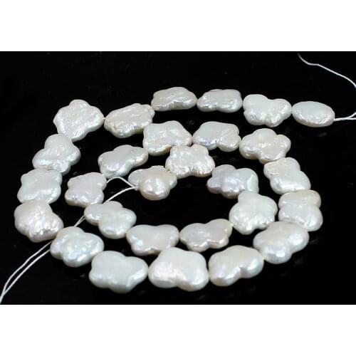 Free Shipping 10x15mm White Butterfly Baroque Natural Pearl Handwork DIY Loose Beads for Jewelry Making 14"