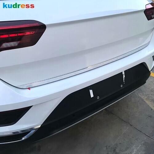 For VW For Volkswagen T-Roc TROC 2017 2018 2019 Stainless Steel Rear Trunk Lid Cover Trim Tail Gate Decoration Strip Car Styling
