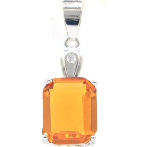 58x31mm Big European Design Created Pink Morganite Paris Blue Topaz CZ For Womans Bride Wedding Silver Pendant Eye Catching