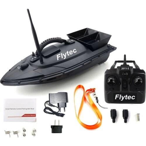 Flytec 2011-5 Fishing Tool Smart RC Bait Boat Toy Dual Motor Fish Finder Fish Boat Remote Control Fishing Boat Speedship