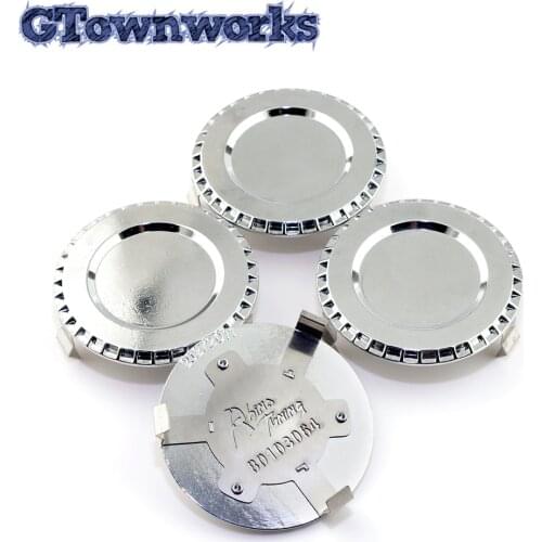 Hub Caps 4pcs 60mm 50mm Universal Car Wheel Center HubCaps Cover Metal Clip Zinc Alloy For Car Rim Accessorie