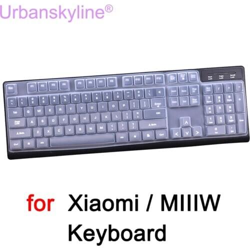 Keyboard Cover for Xiaomi MI MIIIW 600K YXJP01YM HZJP01YM for Cherry Mechanical Gaming Clear Transparent Silicone TPU Wired Case