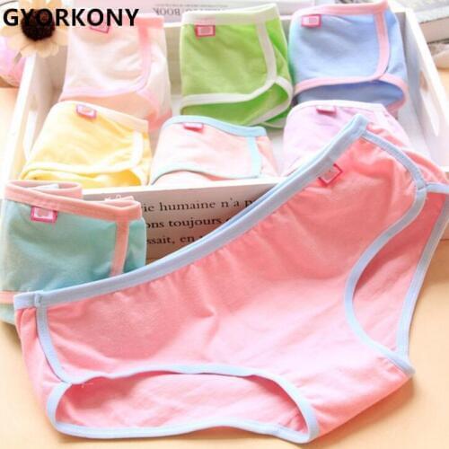 Hot sale Candy Color KIDS Panties High Quality Lovely Cute Girl Underwear Panties Cotton Briefs 5pcs/lot A-SQ-A1313-5P