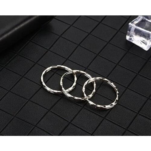 20Pcs/lot Metal 25 28 30mm Double Loop Split Key Rings Connectors for DIY Handmade Key Chain Key Holder Jewelry Making Findings