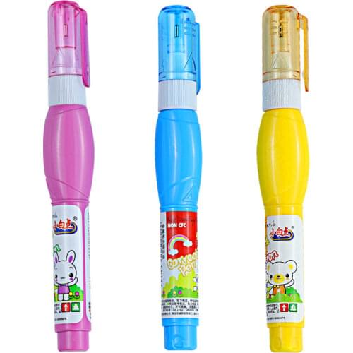 Kawaii Cartoon Correction Fluid Tricolor Little White Dot CP147 Office Students School Supplies Large Capacity Quick-Drying