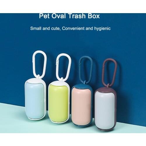 MINI Pet Garbage Box Portable Dog Poop Waste Bag Dispenser Outdoor Carrier Clean Pick Up Trash Bag Holder Pets Cleaning Supplies