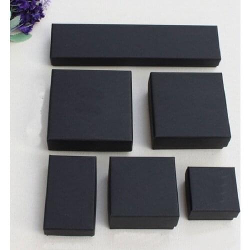 Fashion Cardboard Jewelry Gift Box Ring Necklace Bracelets Earring Gift Packaging Boxes Paper Bag Wedding Date Jewelry Gift Box