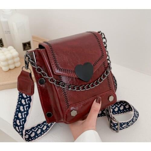 Fashion messenger purses and ladies leather crossbody bags for women Vintage designer brand luxury shoulder strap handbag bags
