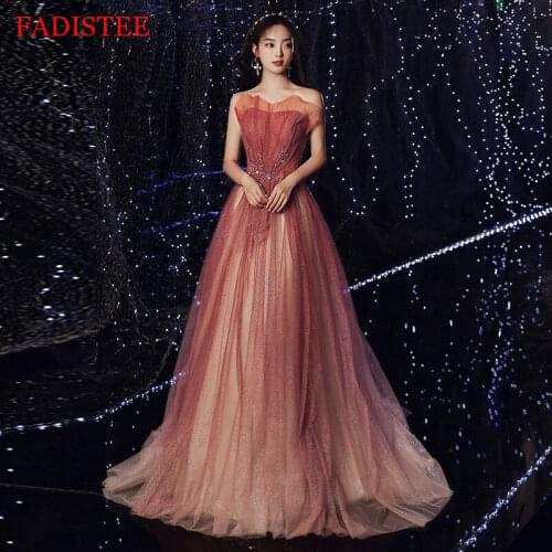 New Style Lace Strapless Evening Dresses Robe De Soirée De Mariage платье на выпускной Vestidos De Fiesta Prom Party Gowns