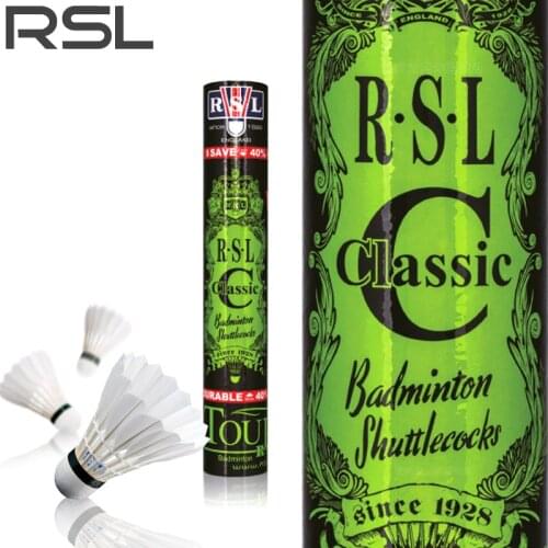 Original RSL Classic Quality Badminton Shuttlecocks Goose Feather Badminton Ball Shuttlecock Shuttle RSLC