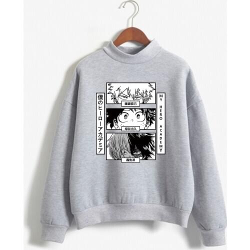 Anime My Hero Academia Graphic Hoodies Kawaii Bakugou Streetwear Sweatshirts Autumn Women Hoodie