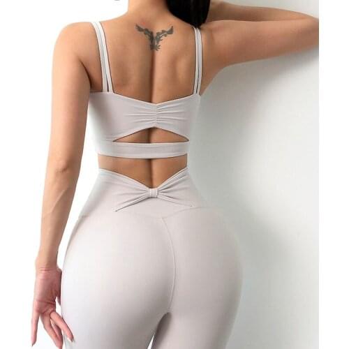 Yoga Fitness Tank Top Sports Underwear Womens Vest Yoga Crop Top Roupas Femininas