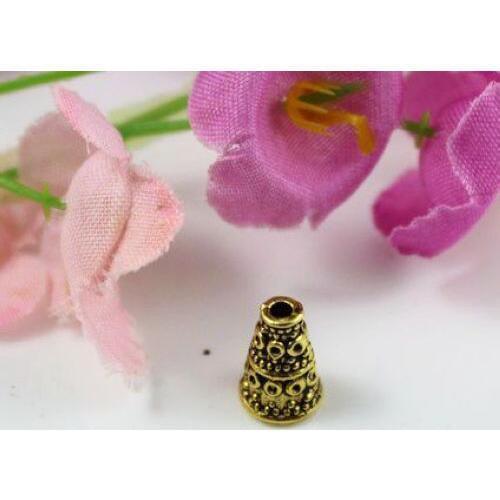 Vintage Gold Awl Bead Caps Charms For Jewelry Making Findings Bracelets Crafts Handmade Accessories DIY Gifts Hot Sale Z2398