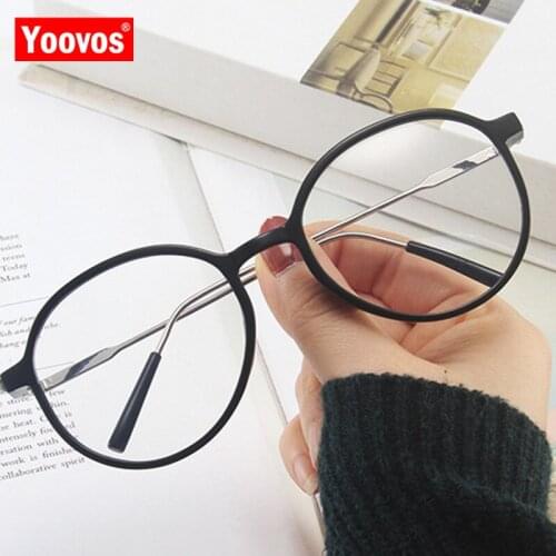 Yoovos 2021 Glasses Frame Women Anti Blue Light Eyeglasses Frame For Women Optics Spectacle Brand Designer Women Retro Eyewear