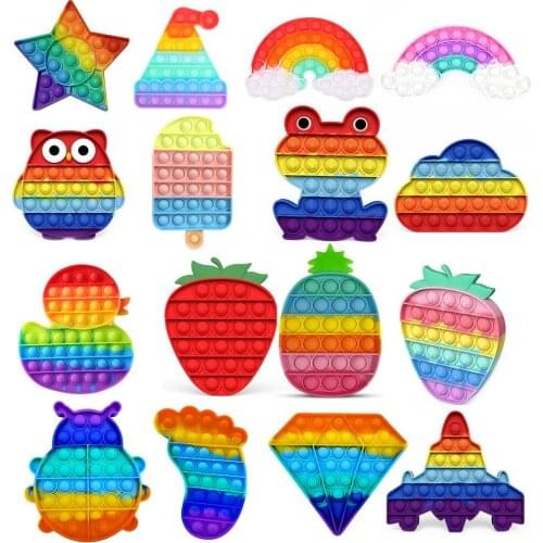 Funny Fidget Toy Antistress Toys For Adult Children Push Bubble Fidget Sensory Toy Squishy Jouet Pour Autiste антистресс