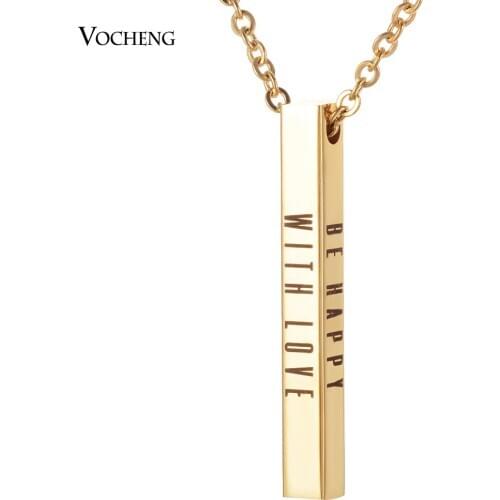 10pcs/lot Stainless Steel 2 Side Mantra Necklace Inspirational Customized Engraved Pendant Hand Engrave Stamped SL-019*10