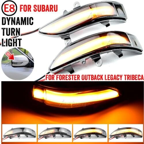 2 pieces Dynamic Blinker For Subaru Forester Outback Legacy Tribeca Impreza wrx sti Side Mirror Indicator LED Turn Signal Light