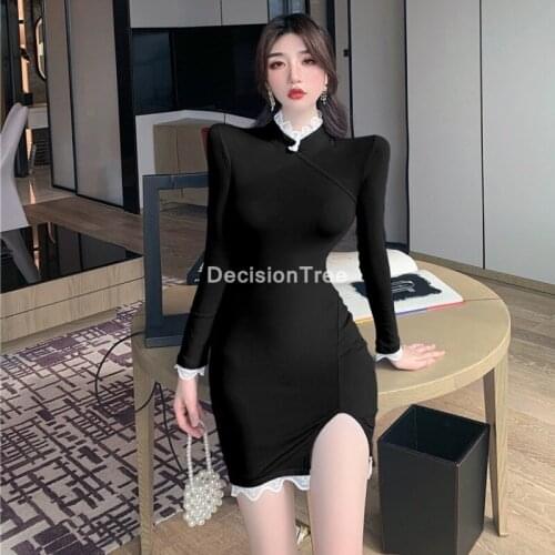 2021 chinese dress chinese traditional women qipao elegant cheongsam lady wedding bridesmaid dress sexy vestidos cheongsam dress