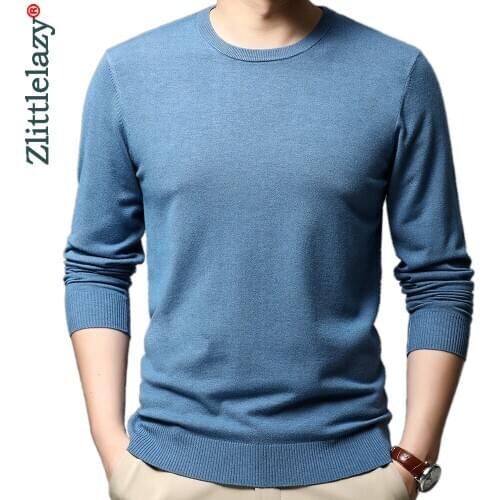 2020 brand casual knitted o neck sweater men pullover clothing fashion tops clothes knit solid mens sweaters pullovers 81319