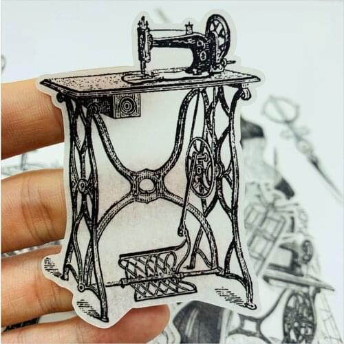 22 Sheets Vintage Clothing Design Supplies Retro Sewing Washi Sticker DIY Scrapbooking Stickers Stationery Diary Junk Journal