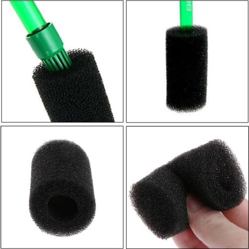 4PCs/Lot Bio Sponge Aquarium Filter Protector Cover For Fish Tank Inlet Pond Black Foam Aquario Filters Accessories
