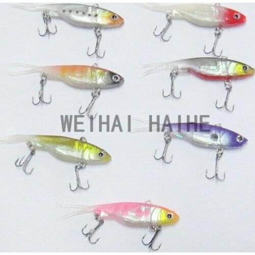5x Soft Vibe Vib Soft Plastic Fishing Lure 100mm or 70mm Lipless Flathead FISHING BAIT