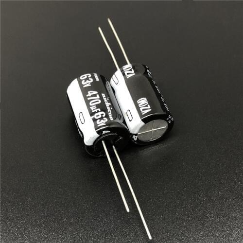5pcs/50pcs 470uF 63V NICHICON VZ Series 12.5x20mm 63V470uF Wide Temperature Range Aluminum Electrolytic Capacitor