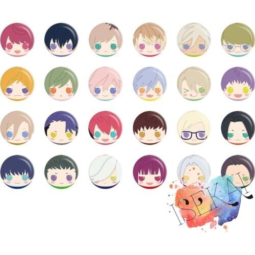 50mm A3! Anime Badge Game Badge Sakuya Masumi Minaki Tsuduru Chigasaki Itaru CITRON Sakisaka Muku Gui Metal Badge Brooch Pins