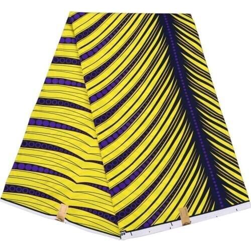 Ankara African Polyester Wax Prints Fabric Binta Real Wax High Quality 6 yard African Fabric for Party Dress