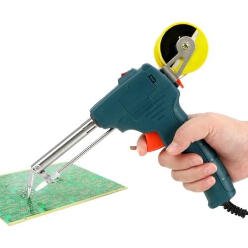 NICEYARD Automatic Send Tin Gun Pump 110V/220V 60W Handheld Tin Soldering Iron Electric Soldering Iron EU/US Plug Welding Tool