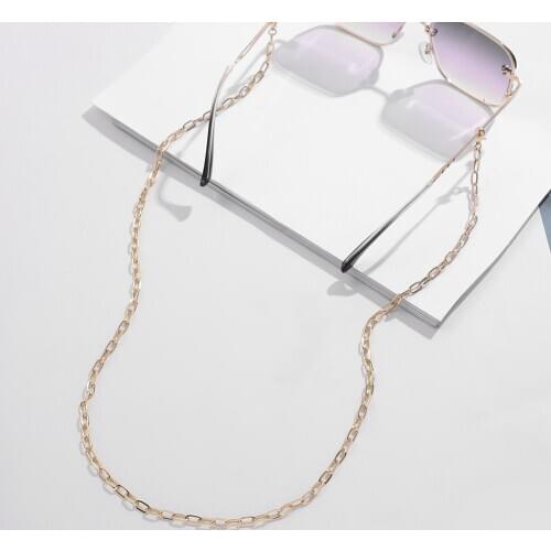 Fashion Women Glasses Chain Gold Color Sunglasses Chain Holder Cord Lanyard Necklace Long Glasses Chains Jewelry Accessories