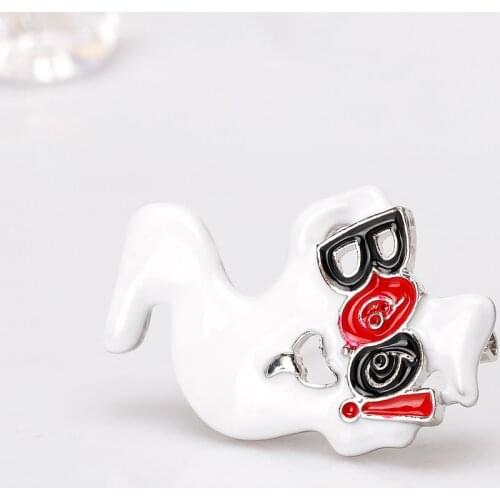 Wild and Funny Personality Exaggerated Ghost Brooch for Women Enamel Brooches Jewelry Pins Hallowmas Accessories