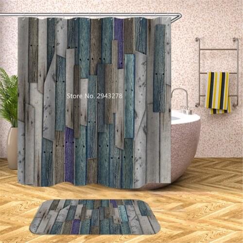 American Flag Design Waterproof and Mildewproof Washable Shower Curtain with Hook for Home Bathroom Decor with Colorful Print