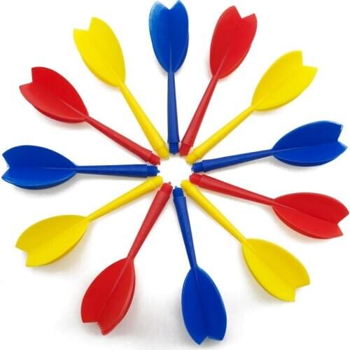 12pcs/Lot 6mm Screw Thread Dart Flights Tails Wings Dardos Darts Leaves Dart Shafts For Dartboard Games Accessories