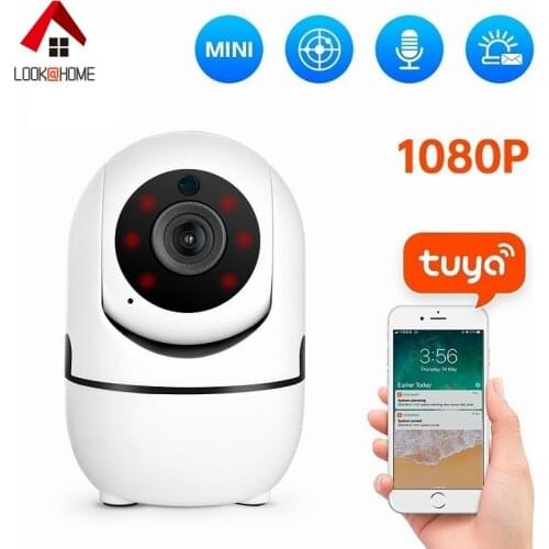 TUYA 1080P HD WiFi Camera Mini CCTV IP Camera 2.0MP Full Color Surveillance Security Camera Motion Detect 5V Power TUYA APP View