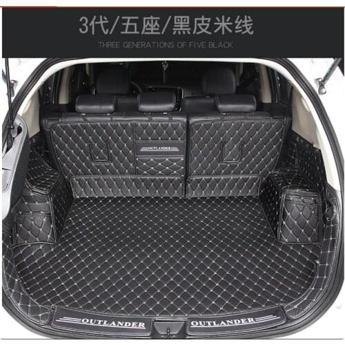 Car trunk mat for Mitsubishi Outlander 2013-2018 Cargo Liner Interior Accessories Carpet car styling Foot Trunk mat