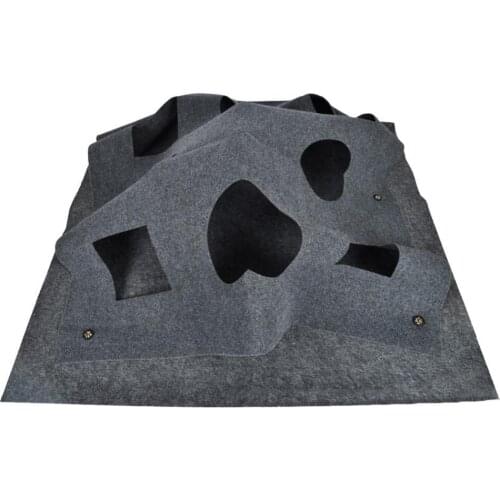 Fashion Cute Pet Cat Blanket Toy Activity Play Mat Holes Collapsible Pet Rug Training Scratching Bed Pet Supplies Accessories