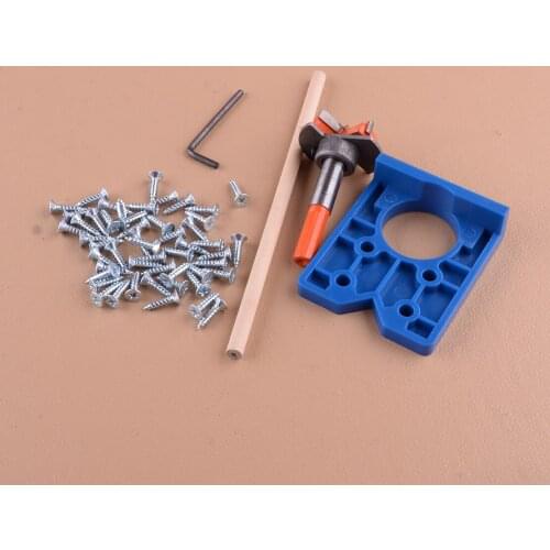 LETAOSK 1 Set 35mm Cabinet Hinge Hole Jig Locator Guide Tools For Wood Drilling Drill Saw positioning installation