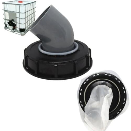 M89B IBC Ton Barrel Cover with Plastic Cover with Venting Ton Barrel Plastic Cover Double Hole Tote Tank Lid Breath Cover