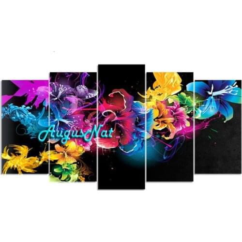 Multi pictures combination diamond painting kit 5d diy full drill diamond sticker flowers wall art rhinestone pasted craft gift