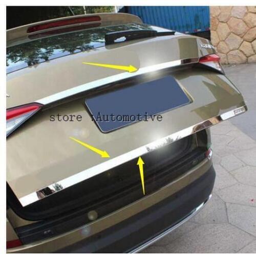 Stainless Rear Trunk Tail Gate Trim Cover Molding Garnish For Skoda Kodiaq 2017 2018