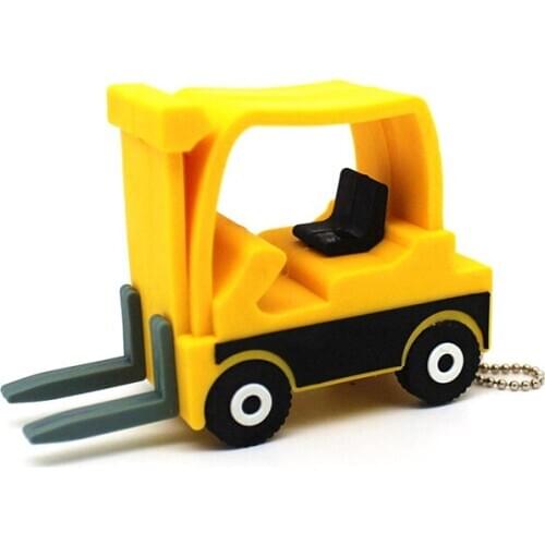 The New Forklift Model USB Flash Drive 128MB Pen Drive 2.0 Pendrive 4GB 8GB 16GB 32GB 64GB Memory Stick machinery U Disk